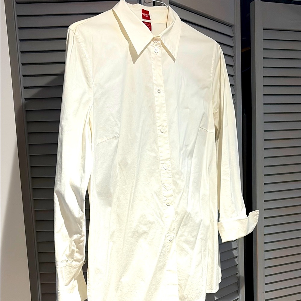 "Olsen” Elegant White Shirt with Silver Cufflinks.